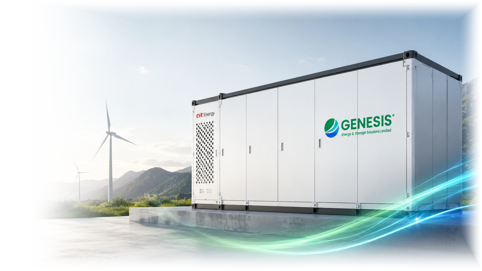 Sistema BESS EVE Energy integrado pela Genesis